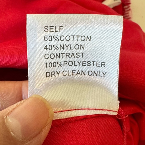 Tadashi Shoji Red Floral Lace Scalloped V Neck Formal Mini Dress Size 2P NWT - Picture 10 of 11